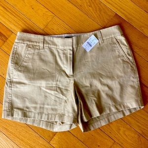 JCrew 5” khaki shorts, new with tags